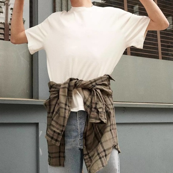 Madewell Men’s Made in USA Boxy Tee in white XXL - Picture 7 of 14